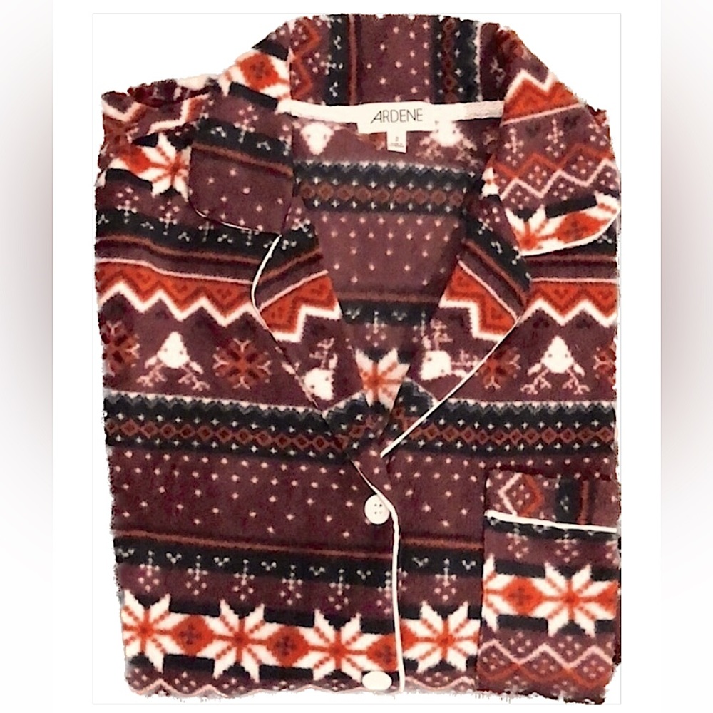 NEW ARDEN PJ Top in black, white & red